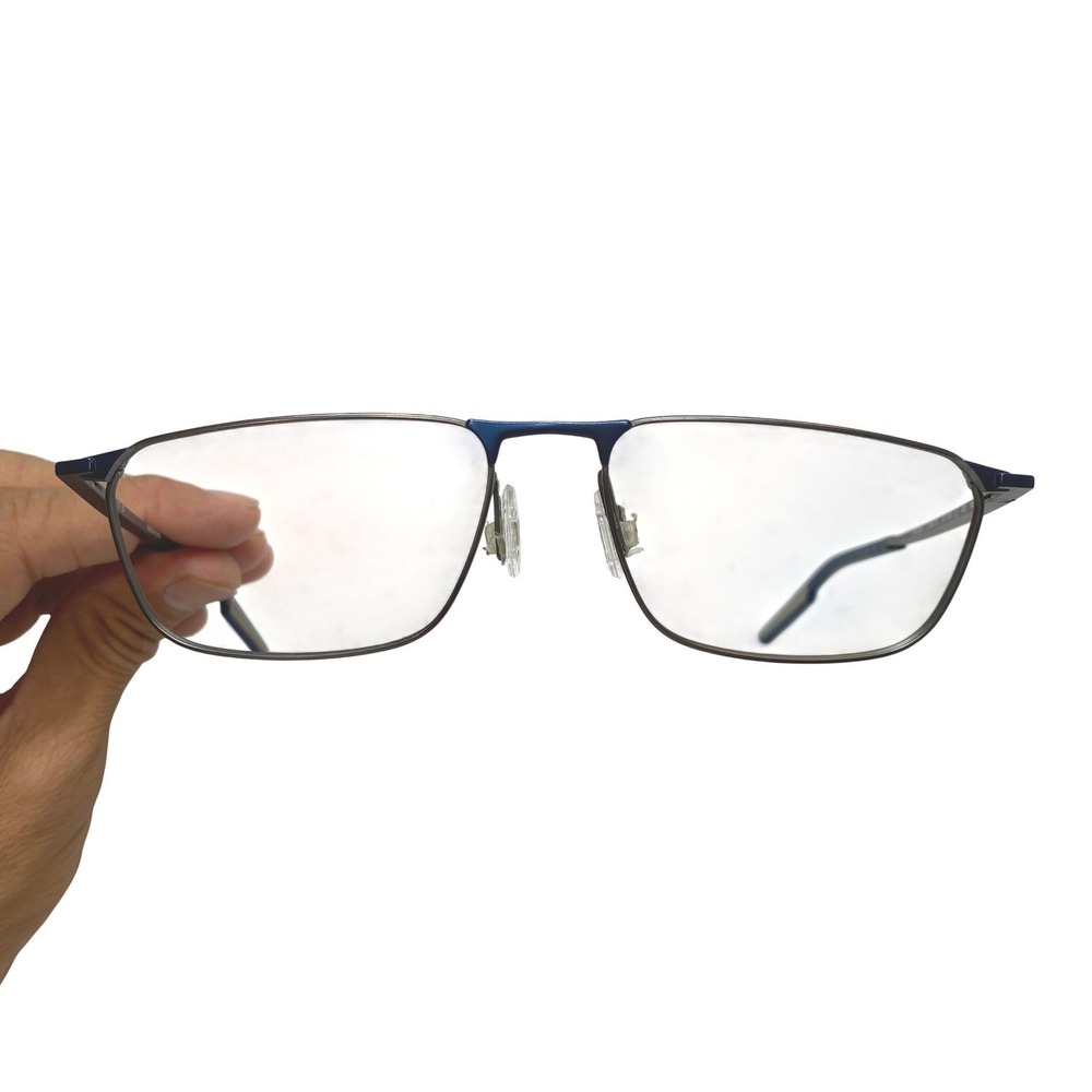 Skaga SK3024 LIVSSTIL Men Eyeglasses Frames Blue Gunmetal 57-18-145 Rectangular